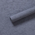 Dark grey blue textured paper with handmade stone pattern for flower gift wrapping - 60x60cm (5 Sheets/Pack) / Twilight Purple