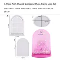 DIY Arched Sand Frame Silicone Molds Set LS120 with Three Transparent Casting Parts - Arch Quicksand Frame 3pcs Set