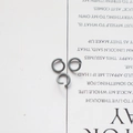 Gray matte painted open jump rings for DIY jewelry making and keychain accessories - 1.2*8mm (100pcs) / Gray