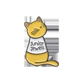 Spilla in smalto a forma di gatto giallo con maglietta bianca Junior Jewels - Gatto con Maglia Bianca Junior Jewels (QHXZ401)
