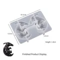 Stampo 3D in silicone dinosauro Parasaurolophus per resina fai da te 10,1x6,9x1,4cm - Bébé Parasaurolophus - Grande