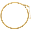Collar de cadena de serpiente plana de 6,5mm en acero inoxidable dorado con cierre - Collar de 6.5mm / Dorado