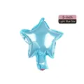 Light blue 5-inch star-shaped foil balloon with metallic finish for party decoration - 5-inch Star Light Blue