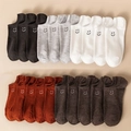 Chaussettes d'Halloween amusantes avec smiley brodé en couleurs d'automne mixtes - Taille Unique 37-45 / Multicolore