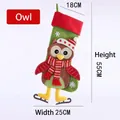Long Leg Owl Christmas Sock