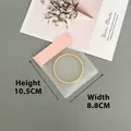 Verdickter matter EVA-Schmuckbeutel 10,5x8,8 cm, oxidationsgeschützte Tasche für Ringe - Große Größe 88 X 105 Cm Rosa Mattiert 50 % Seide