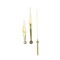 Set lancette orologio dorate lucide con finitura a specchio per ore minuti e secondi - Oro