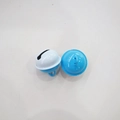 Dettaglio di campanelli bicolore blu e bianco da 2,2cm in metallo per artigianato fai-da-te - Blu Bianco