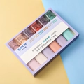 MIKX set of 6 pastel eye-protection highlighters with soft tips in light salt colors - Soft Salt Series (6 PCS)