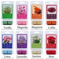 Variety pack of 8 scented soy wax melts including lavender and rose in 3 oz clamshells - Wax Melts-Set B (8 Pack)
