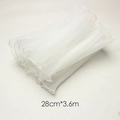 White pleated pearl yarn floral wrapping mesh fabric, size 28cm by 3.6m for DIY decoration - Double-sided Plain Wave Mesh (28cm*4 Yards) / White