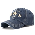 Casquette baseball bleu marine délavé avec broderie DALLAS 41 et détails vintage - Réglable / Bleu Marine