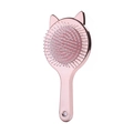 Cute rose gold cat-ear hairbrush with pink massage air cushion and white bristles - Electroplated Light Pink Cat Comb
