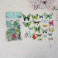 Adesivi farfalla acquerello in stile vintage, 40 pezzi per scrapbooking e decorazioni DIY - Farfalla Sogno di Neve