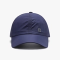 Navy blue breathable quick-dry baseball cap with a square logo for outdoor sports - Navy Blue(25A344)