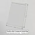 Thick 24-wire clear PVC jewelry seal bag with self-zipper in 9x13cm size - 24 Mil / 9x13cm / Clear