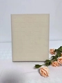 L-shaped cream jewelry display board for 50 rings with soft matte velvet texture - Off White