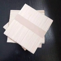 Natural wood popsicle sticks bundle for DIY crafts held by a beige paper band - Natural Wood 112mm*10mm*2mm / 50 Pcs/Bundle