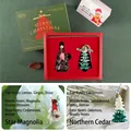 Christmas scented candle gift set with Star Magnolia and Northern Cedar tree candles - Star Magnolia Special Edition Gift Set