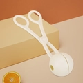Macchina per polpette e palle di neve bianco sporco con manico lungo per il fai da te - Plastica / Plastica Grande