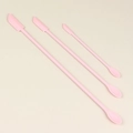 Pink 3-piece mini silicone spatula and spoon set for cosmetics and jam jars - Pink 3-Piece Set