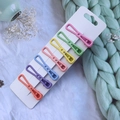 Set of 6 colorful matte duckbill hair clips in orange purple blue pink and green - Matte Colorful Simple Hair Clips 6Pcs Set (7#)