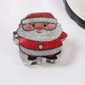 Christmas Santa Claus hair clip with colorful glitter finish for festive party accessories - Full Body Santa Claus