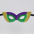 Kleurrijke Carnavals Pailletten Masker voor Feest Kostuums en Maskerade Evenementen - Stijl B Groene Pailletten