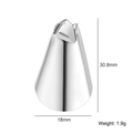 Stainless steel star nozzle 18mm base for cake decorating and DIY baking tools - Design No.16