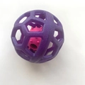 Palla a rete viola con pallina interna rosa per il gioco interattivo del cane - Viola Palla nella Palla