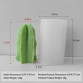 DIY Kaktus Silikonform mit Abmessungen für handgefertigte Ornamente und Kerzen - Kaktus J-0692