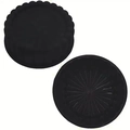 Set di due stampi per torte a girasole in silicone nero con bordi plissettati e trama - Piccolo 20*6CM / Nero Rosso