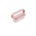 Pink handle medical scrub brush with soft white bristles for nail and hand cleaning - Handheld / Deep Pink