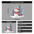 Christmas snowman and gift static window sticker 40x45cm festive decoration decal - Colorful Christmas Elements (40*45cm)