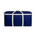 Bolsa de mudanza Oxford azul marino con asas resistentes para guardar ropa - Cinta Amarilla Azul Marino / Engrosado Y Reforzado De Gran Tamaño 80*45*25