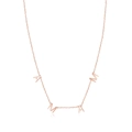 Minimalistische S925 Sterlingsilber Mama Buchstaben Halskette in eleganter Roségold Optik - 925er Silber / Roségold
