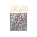 Tomoni ultradunne nagelstickers met koi-vissen en bloemenpatronen inclusief verpakking - MS631 Koi Goudvis Kersentuin Stijl