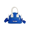 Mini bolso bandolera infantil en azul y blanco con logo Tochaso y correa ajustable - Azul