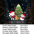 Christmas snowman dog static window clings available in multiple sizes for decor - Small [45*40CM]