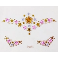 Face gem sticker FG321 with gold and purple star patterns for forehead makeup decoration - FG321 Gold Star Style
