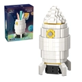 Astronaut rocket pencil holder building block set with 669 pieces for kids gift - 97021 Flying Rocket Pen Holder