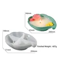 Moule en silicone pour boîte nuage avec dimensions et récipient vert fini - Grand moule boîte de rangement nuage