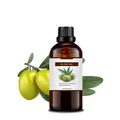 100ml organic olive oil for hair and face in dark glass bottle with fresh olive leaves - Olive Oil 100ml