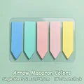 Segnapagina adesivi a freccia in 5 colori macaron per ufficio e note scolastiche - 100 Pezzi/Confezione / Colore Macaron (Freccia)