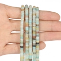 Fili di perle abaco in pietra naturale multicolore 4x2mm per la creazione di gioielli fai da te - 150 Pezzi / Amazonite