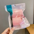 Pink hair root volumizing clip set with mesh curlers and black clip for styling - Pink Large (Set)