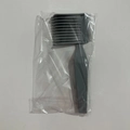 Gray professional barber fade comb with dual teeth in clear plastic packaging - Model A Grey 1Pc OPP Bag