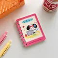 Mini taccuino a spirale A7 rosa con simpatica illustrazione di cane per studenti - 4# Successo negli Esami (Interno a Righe)