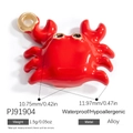 Pendentif crabe en alliage rouge vif, imperméable et hypoallergénique - Crabe Rouge