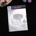 White iridescent Halloween face gems and crystal jewels set for skull makeup look - White Heart